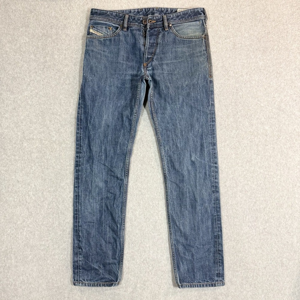 Diesel Koolter Jeans Mens 32x32 TURBO DENIM Regular Slim Tapered Button‎ Fly